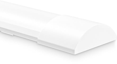 HOFTRONIC - 1er Pack LED Batten 120cm 40W Integrierte Röhrenlampe 6400K Kaltweiß 4800lm Super Hell 30000h Langfeldleuchte 1200x74x25mm (LxBxH) Deckenleuchten garagenbeleuchtung