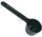 eVendix Cucchiaio da caffè in polvere, nero, plastica, 1 pezzo, compatibile con DELONGHI 5332169200 per macchina da caffè