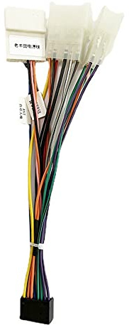 Bestycar Aftermarket Car Radio Stereo Power Wiring Harness Adapter for Old Toyota Corolla RAV4 Camry Prado Highlander Land Cruiser with 16pin Universal Power Socket