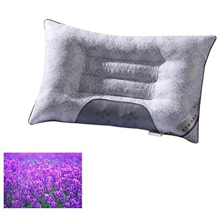 DUNSBY Kudde kudde halvmagnetisk bovete kudde nacke andningsbar ortopedisk cassia cervical hälsa som lavendel kuddar sängkuddar (färg: Lavendel)