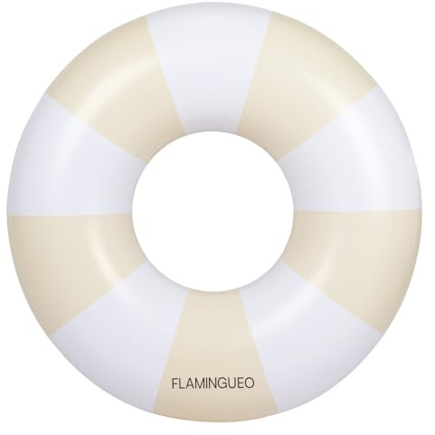 Flamingueo Bouee Piscine - Matelas Piscine, Bouée Gonflable, Bouee Piscine Adulte, Gonflable Plage, Accessoires Piscine, Bouee Geante (110x110x27 cm)