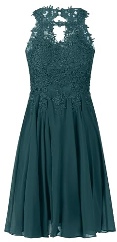 APART Cocktailkleid mit Cut-Out-Rücken, dunkelgrün, 40