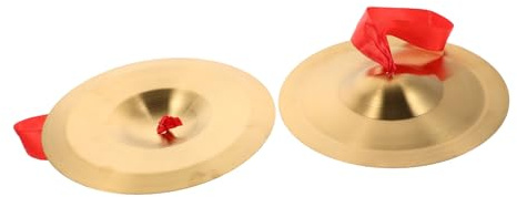 WHAMVOX Crótalos De Dedo De Aleación 19 Cm, Platillos De Mano Para Niños y Adultos, Instrumento Musical Para Danza, Percusión y Educación Rítmica