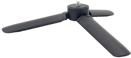Asixxsix Mini Treppiede, Materiale ABS Premium Leggero 75 G, Carico 5 Kg, Treppiede da Tavolo per Fotocamera DSLR Fotocamera Mirrorless Morsetto per Smartphone Monopiede Streaming Live