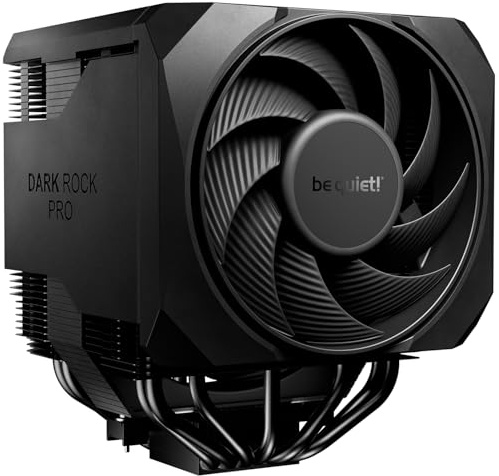 be quiet! Dark Rock Pro 6 Refrigerador Por Aire, Rendimiento De Refrigeración De La CPU Extremadamente Alto, Modo Silencioso Semipasivo, 2 Ventiladores Silent Wings PWM Prácticamente Inaudibles
