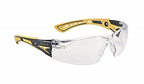 Bollé RUSHPPSIY One Size Rush+ Safety Spectacles - Yellow/Black