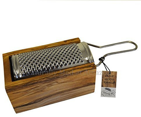 Naturally Med - Olive Wood Parmesan Cheese / Nutmeg Grater - Small by Naturally Med