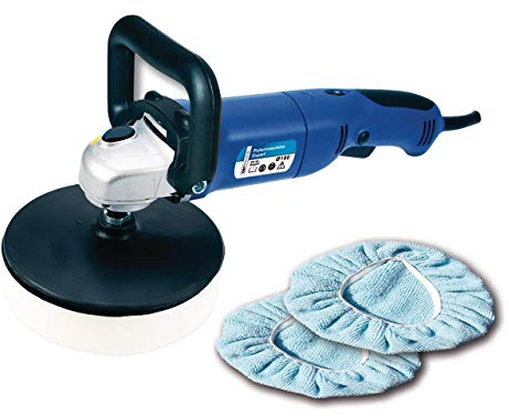 Cartrend 30164 Poliermaschine Expert mit stufenloser Drehzahlregelung 1000-3000 U/min, 1100 Watt, inklusive Polierzubehör
