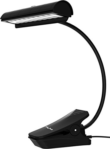 FZone FL9030 clip on 10 LED Orchestra Music Stand Light - including power adaptor and batteries