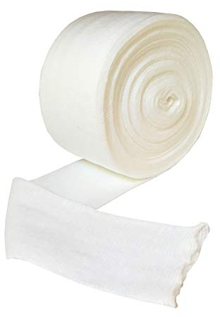 Sterogauze Wundverband/Mullbinde, röhrenförmig, bei Verbrennungen, Gelenk- und Knöchelverletzungen, passend für Kinder und kleine Erwachsene, 5 cm Durchmesser, 20 m Gesamtlänge