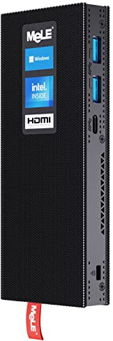 MeLE Mini PC Stick Lüfterlos PCG02 Pro WiFi 6 Windows 11 Pro Celeron N5105 8GB 256GB, Small PC on a Stick Dual 4K HDR HDMI, Business Mini Computer Desktop PD3.0 Ethernet PXE Automatisches Einschalten