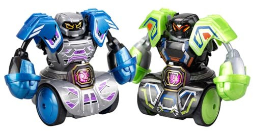 SilverLit YCOO Robo Kombat Tornado, Interactive Robot Fighting Toy with 360° Spin & Super Tornado Punch, 2 Battle Modes AI & Multiplayer, Sound Effects, LED Power Belt, optimal for Kids 5+