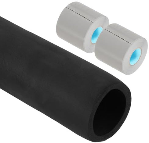 PATIKIL 2(51mm) ID x 6Ft Pipe Insulation Foam Tube, Pipe Cover Wrap Roll Bar Padding Tubing with Wrapping for Handle Grip HVAC Air Conditioner