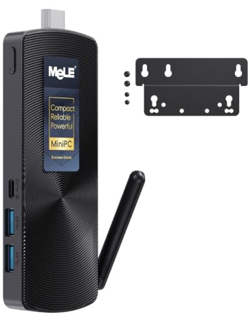 MeLE Stick PC with Windows 11 Pro,Fanless Computer PCG02 N100 8GB 128GB,Support 4K HDMI,Auto Power On PXE,Small Micro Desktop Computer on Industry IoT,Business Office,Digital Signage,USB-C,Linux,Ubunt
