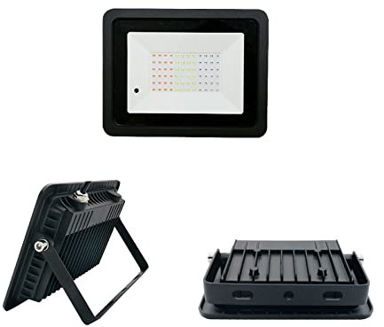 Proyector LED, LED RGB Floodlight 2 0W 30W 50W 100W RGB Luz de inundación de inundación iluminación de jardín al aire libre IP68 Impermeable(No battery,50W)