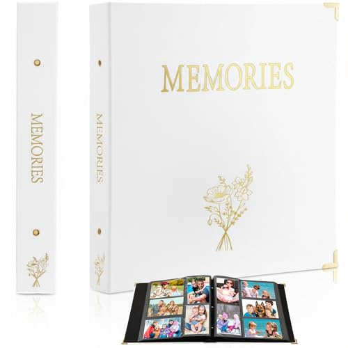 Yexiya PU Leather Photo Album 4x6” 500 Pockets Extra Large Capacity Hold Horizontal and Vertical Photos Family Wedding Anniversary Travel Picture Albums of Unique Memories