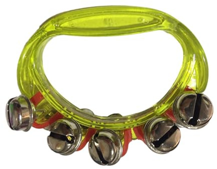 QUXVUIS Tambourin à Main - Instrument de Musique Rythmique Stimulant la créativité Musicale et créant des Liens intergénérationnels empreints de pour Joie. Tambourin à Main pour Enfants et Adultes.