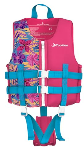Gilet de Natation pour Enfants,Gilet Natation Enfant Certifié TÜV avec Sangle,Gilet Natation bébé Garçon avec Ceinture de sécurité réglable,Gilet de Flottaison en Néoprène