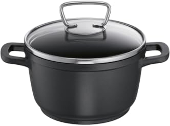 Schulte-Ufer 16011-14 Mini-Fleischtopf Filou, 14 cm, 1,20 l, Edelstahl, Schwarz