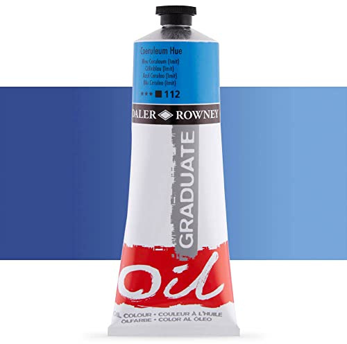 Daler-Rowney Graduate Oil Paint, Aluminium Tube, 6.76oz - 200 ml, Coeruleum Hue
