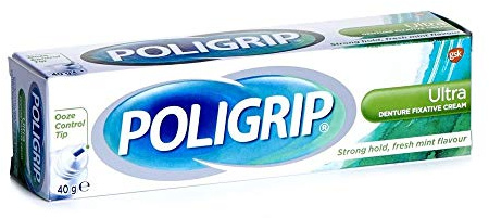 Poligrip Ultra Denture Fixative Cream 40g - by Poligrip