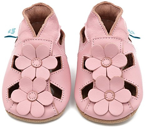 Dotty Fish unisex – bebis Soft Leather Baby SandalsSandal