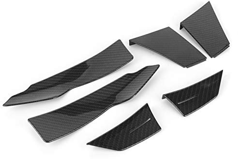 CHICIRIS Spoiler Auto Universale, Spoiler Paraurti Anteriore, 1 paio di alette laterali del paraurti con splitter per labbro anteriore e spoiler per corpo, adatto per serie 3 F80 M3 15-19