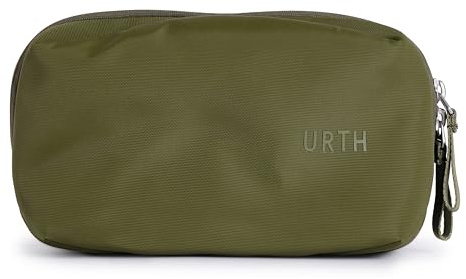 Urth Zeolite Tech Organiser – Vattentåligt Reseetui av Återvunnet Material för Kablar, Laddare, Telefon och Kameratillbehör, Grön