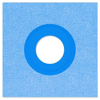 Isolbau Bodenmanschette P3 Blau - 1 Stück 250 mm Dichtband - Wasserdichte Manschette für Sanitär, Dusche, Bad, Fliesen, Abdichtung Dichtmanschette für Innen- & Außenbereich