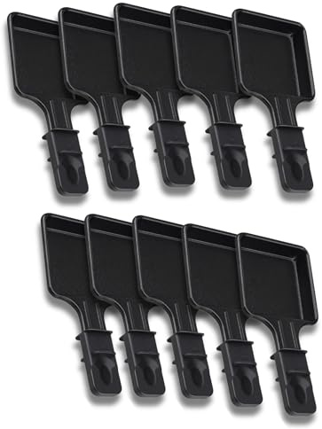 SOS Accessoire Poêlons à Raclette Antiadhésive | Lot de 1 à 12 | Mini Raclette Carré | Compatible avec Appareil à Raclette Tefal | Design Ergonomique et Facile à Net