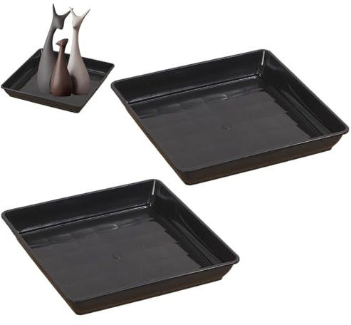 Generico Piantatura Del Guscio Di Pentola, Piastra Gocciolante Di Quadrata | Flowerpot -derssen, Quadrato | Di Drenaggio Delle Piante Profonde 2 Per Il Balcone Del Balcone Per Finestra Serra Del Cort