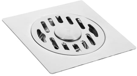 iplusmile Desagüe de Piso Cuadrado de Acero Inoxidable Antiolor para Ducha y Lavadora Diseño Multifuncional y Tapa Extraíble para Exteriores y Baños