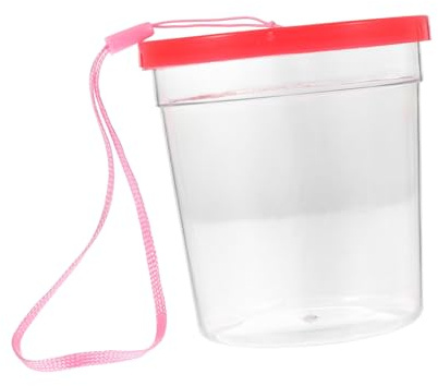 BAZEITFLOW Boîte à Nourrir Reptiles Transparente Mini Réservoir Portable pour Tortues Poissons et Insectes Écologique Facile à Nettoyer et Transporter Couleur Couleur