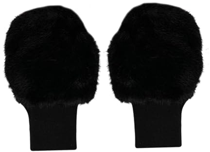JISADER Guantes de Golf de Medio para Entrenamiento de Invierno, cómodos y cálidos para Mujeres, Negro