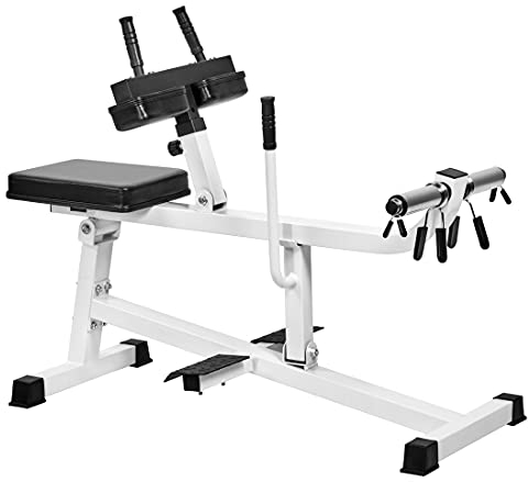 Bad Company Wadenmaschine sitzend I Fitnessgerät für das Wadentraining passend für 30/31 mm oder 50/51 mm Hantelscheiben I BCA-06