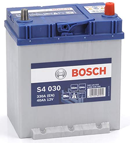 Bosch S4030, Batteria per Auto, 40A/h, 330A, Tecnologia al Piombo Acido, per Veicoli Senza Sistema Start/Stop