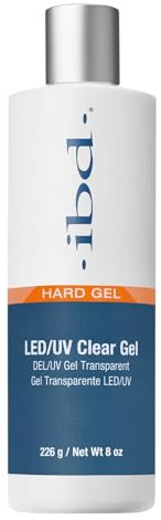 IBD Hard Gel – LED/UV Clear, 1er Pack (1 x 226 g) – MADE IN USA – Premium Aufbaugel für Gelnägel