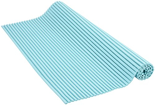 Venilia Weichschaummatte Venisoft Uni Hellblau, Rutschfester Bodenbelag, Duschmatte Anti-Rutschmatte, PVC-Polyester, 0,5 x 65 x 200 cm