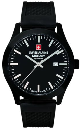 Swiss Alpine Military by Grovana Herren Armbanduhr schwarz 7055-1877SAM