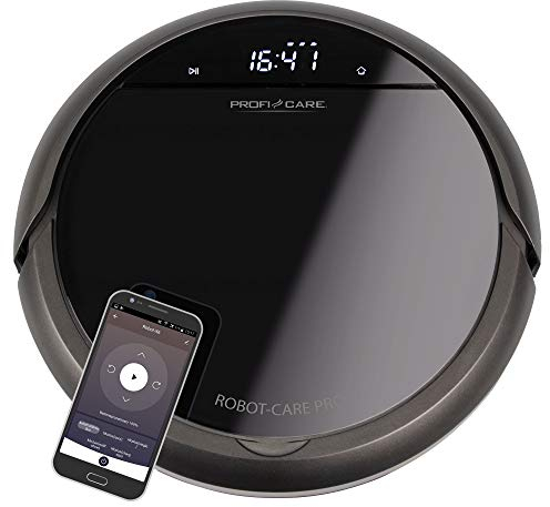 ProfiCare ® Boden-Saugroboter mit Voice Control, Staubsauger mit Auto-Return-Funktion u. 4 Reinigungsprogrammen, Treppen-u. Hinderniserkennung, Staubsauger Roboter inkl. HEPA-Filter - PC-BSR 3043