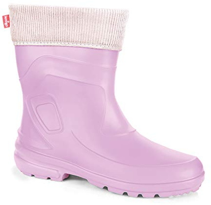 LEMIGO Damen Gummistiefel Jessy 800 (Pink 257C / Grau, 38)