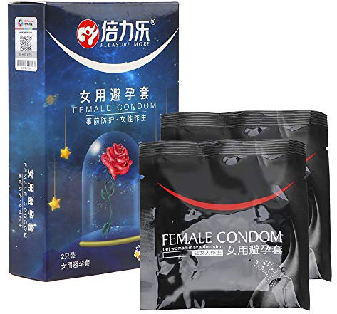 iTimo Ultradünnes Kondom für Frauen, Penishülle, Naturlatex, 2 Stück/Box