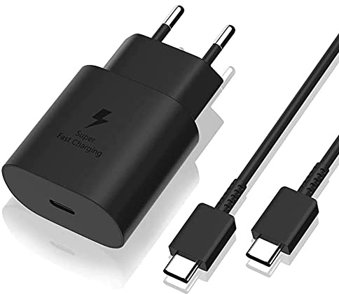 Chargeur Rapide 25W + Cable Compatible avec Samsung S26/S25/S24/S24 FE/S23 FE/A25/A54/A34/A14/S23/S22/S22 Plus/Zflip 6-5-4-3/Zfold 6-5-4-3/S21 FE/S21/S21 PLUS/S21 ULTRA/S20 FE/A53/A52/A16 Phonillico®