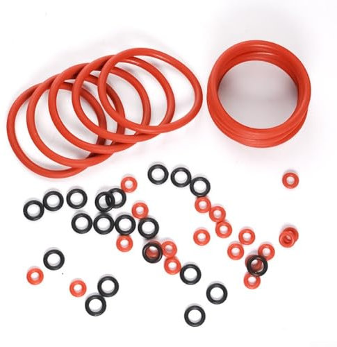 Yhenlovtt O-ring in gomma, resistenti alle alte temperature, in silicone, per macchine da caffè, confezione da 50