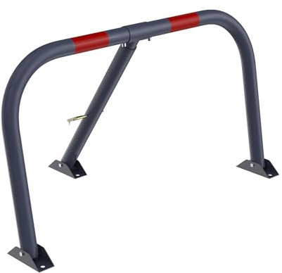 FIVMEN parkeringsplatsspärr hopfällbar med hänglås galvaniserade parkeringsspärr avstängningsstolpar parkeringsspärr med reflekterande ränder avstängning poller lås för parkeringsplats