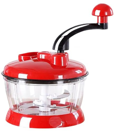 Manuell grönsakshackare - praktisk 2 liter kapacitet kökshackare, vitlökshackare och hållbar, enkel och bärbar design | Perfekt för frukt, grönsaker, nötter, ingefära, H