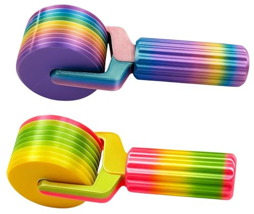 MmotZsb 2 Diamond Painting Roller, Diamant Painting Zubehör, Andrückrolle für Steine, Inklusive 2 Rollen in Maracron und Pfirsichfarbe