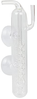 Xjdzineq Diffuseur de CO2 en verre avec ventouses - Spirales transparentes - Compteur de bulles de CO2 pour poissons pour aquarium planté pour aquarium Acces Compteur de bulles