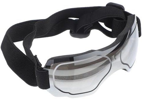 UTHCLO Dog Sunglasses Windproof Pet Glasses with Adjustable Strap Silver PC Frame Stylish Creative Fashionable Protective Goggles for Outdoor Activities Driving