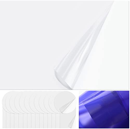 Extra Large Pool Liner Repair Patch 2.8 ft x 3.8 ft Clear Self Adhesive PVC Inflatable Patch Repair Kit for Air Mattress Bounce House Swimming Pool Canopy Floats Tubes Air Bed Inflatable Boats